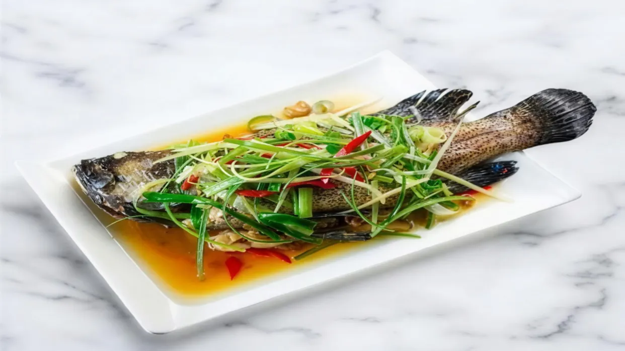 中式料理+清蒸龍虎斑