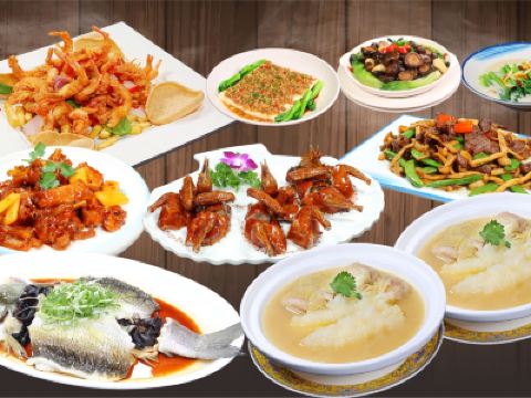 中山+佛山2天團·《中山順德食足8餐》【(位上)古法荷香火瞳翅(順德特色)+琉璃脆皮金豬(每席1隻)】