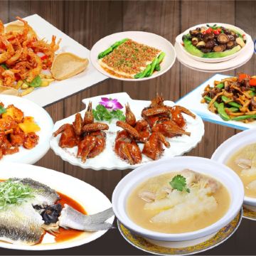 中山+佛山2天團·《中山順德食足8餐》【(位上)古法荷香火瞳翅(順德特色)+琉璃脆皮金豬(每席1隻)】