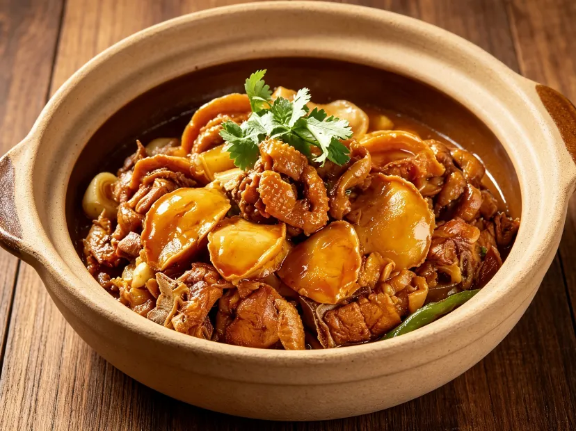 滋味鮑魚炆雞