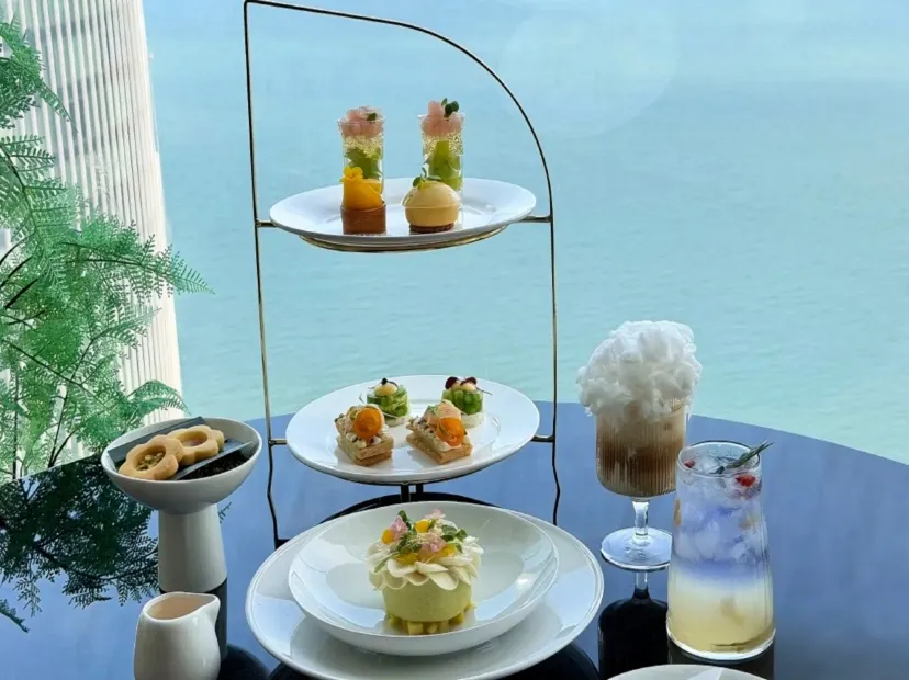 雙子塔高空海景下午茶