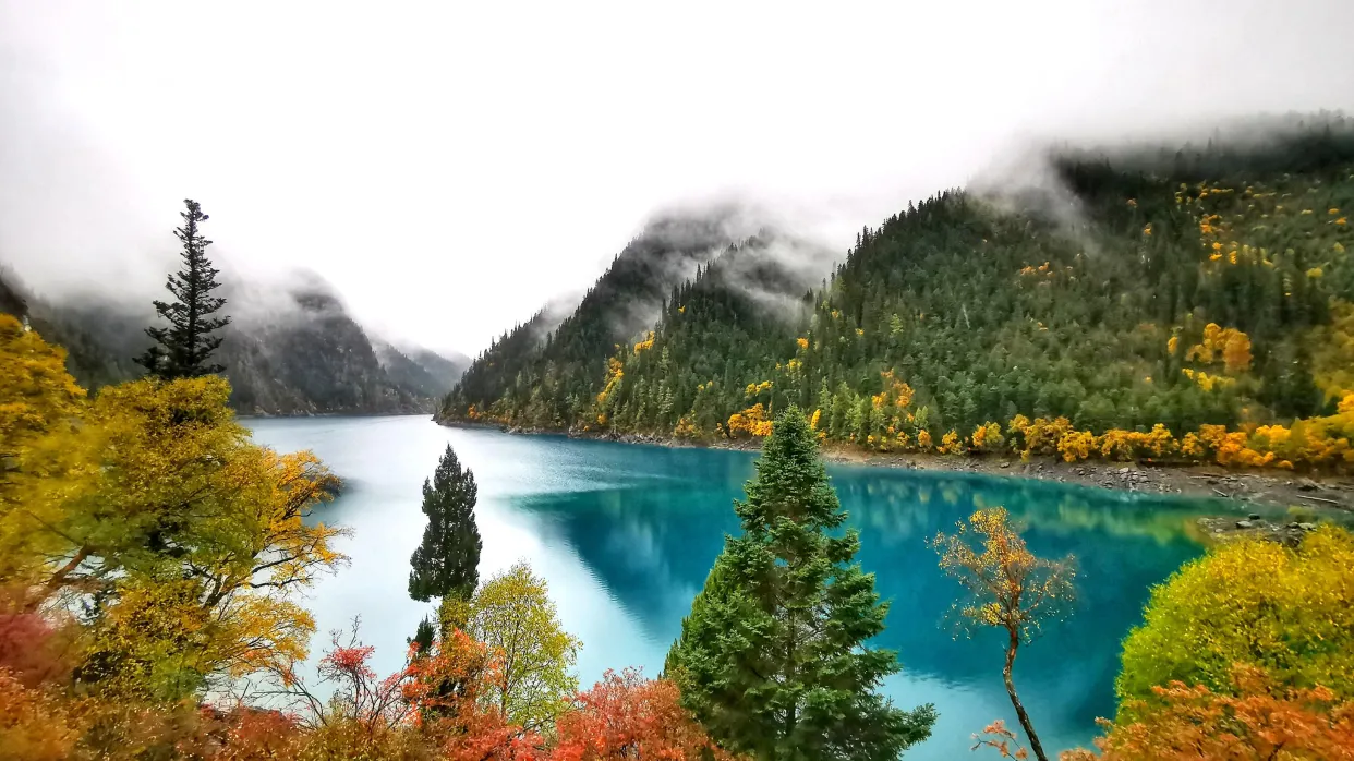 九寨溝秋景