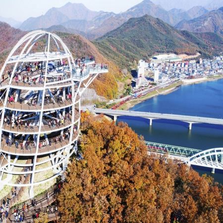 丹陽+寧越+首爾6天團·榮州Museom村、忠州湖遊船體驗、「丹陽八景之首」島潭三峰、滿天下SKY WALK天空步道、寧越十景之一 : 水墨畫之境「立石」、韓半島地形「仙岩村」