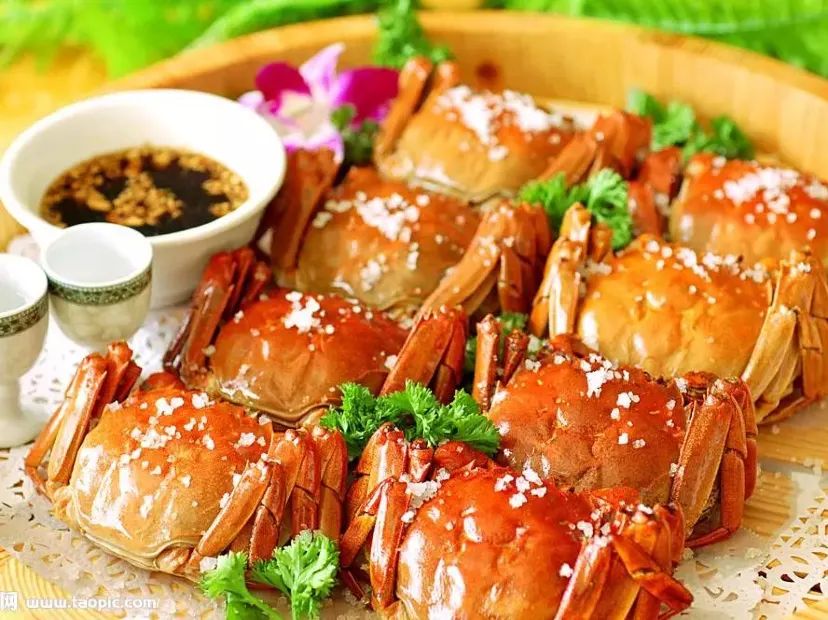 金秋原隻蒸大閘蟹+火焰鹽焗海螺宴