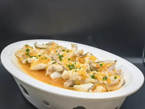 深海珍味龍躉10食~翅湯過橋深海大龍躉(位上)+香茅堂焗大龍躉