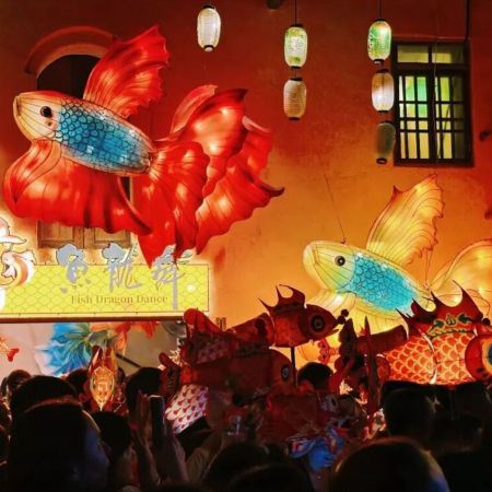 河源3天團·《中秋限定》定南古城中秋賞月夜「體驗魚龍燈民俗巡遊+觀賞採打板慄」保證入住國際品牌-DoubleTree by Hilton河源匯景希爾頓逸林酒店