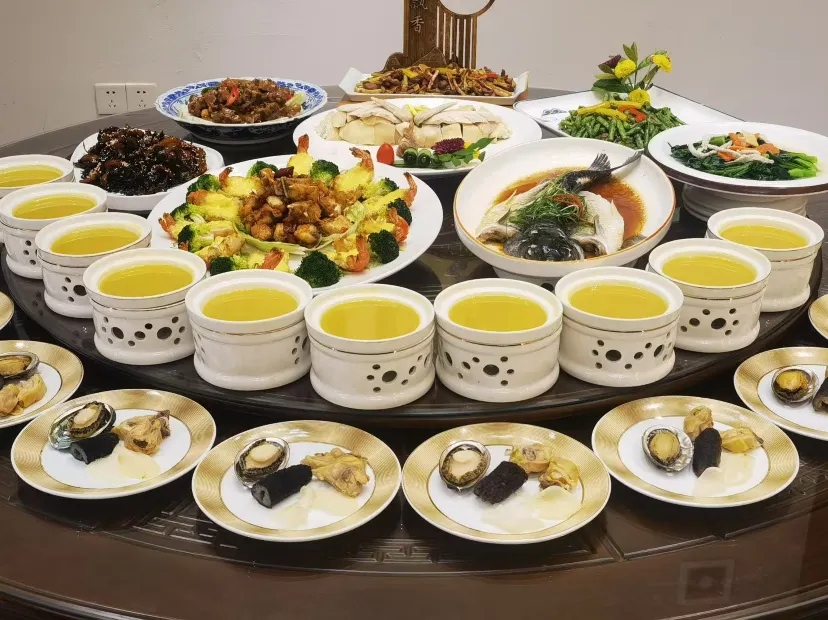 鄔老伯私房菜~金湯佛跳牆(位上)+芝士焗大蝦宴