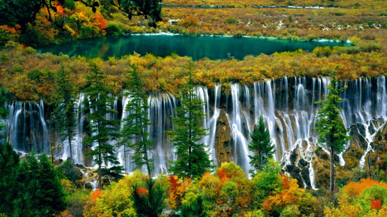 九寨溝秋景