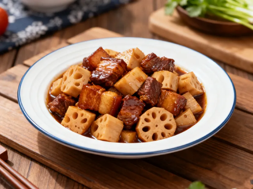 腩肉炆蓮藕