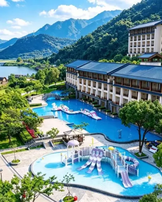 英德2天團·《森系度假》英德寶晶宮天鵝湖温泉酒店(頭10位報名升級入住湖景房)+寶晶宮+天鵝湖遊船+天鵝湖玻璃橋
